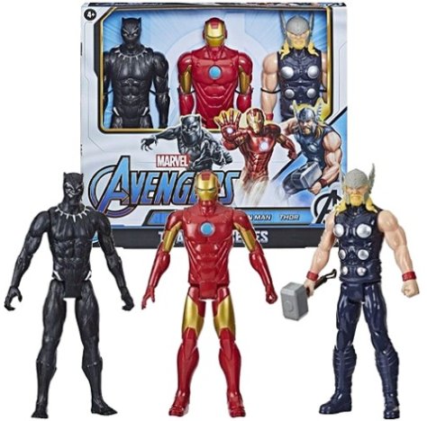 MARVEL - AVENGERS TITAN HERO SERIES , Black Panther Iron Man Tor MARVEL - AVENGERS TITAN HERO SERIES , Black Panther Iron Man Tor