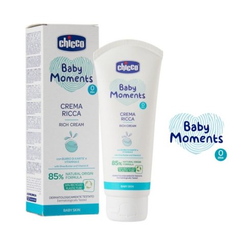 CHICCO BABY MOMENTS - CREMA RICCA 0+ MESI , 100ML CHICCO BABY MOMENTS - CREMA RICCA 0+ MESI , 100ML