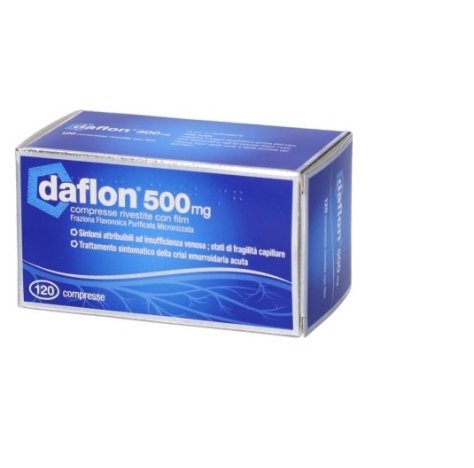Daflon 120 Compresse Rivestite 500mg - Integratore per Insufficienza Venosa
