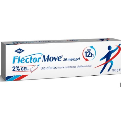 FLECTOR MOVE 2% GEL PER DOLORI muscolari  acuti, distorsioni o contusioni 100gr 20mg 