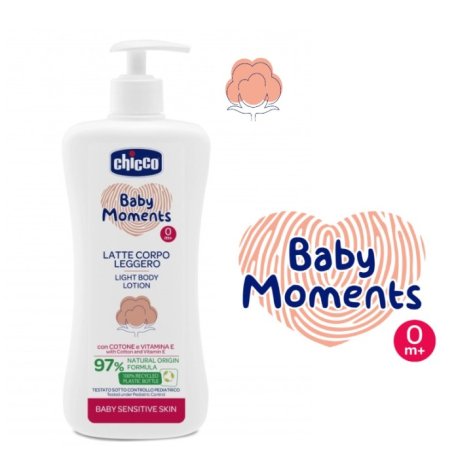 CHICCO BABY MOMENTS - LATTE CORPO LEGGERO SENSITIVE 0+MESI 500ML 