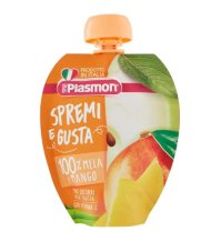 PLASMON SPREMI E GUSTA -  FRUTTA DA BERE MELA MANGO , 100 GR