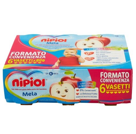 NIPIOL - OMOGENIZZATO ALLA FRUTTA , MELA 4+ MESI ( 6X80 GR) NIPIOL - OMOGENIZZATO ALLA FRUTTA , MELA 4+ MESI ( 6X80 GR)
