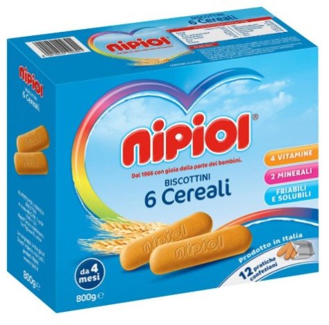 NIPIOL - BISCOTTI 6 CEREALI 4+ MESI ( 800GR )