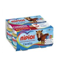 NIPIOL - OMOGENIZZATO DI CARNE CAVALLO , 4+ MESI ( 4X80 GR ) 