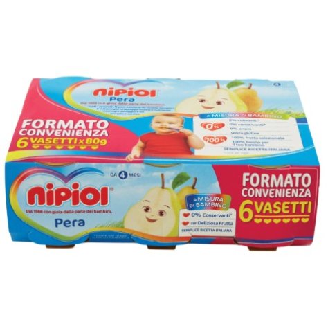 NIPIOL - OMOGENIZZATO ALLA FRUTTA PERA , 4+ MESI ( 6X80 GR ) NIPIOL - OMOGENIZZATO ALLA FRUTTA PERA , 4+ MESI ( 6X80 GR )