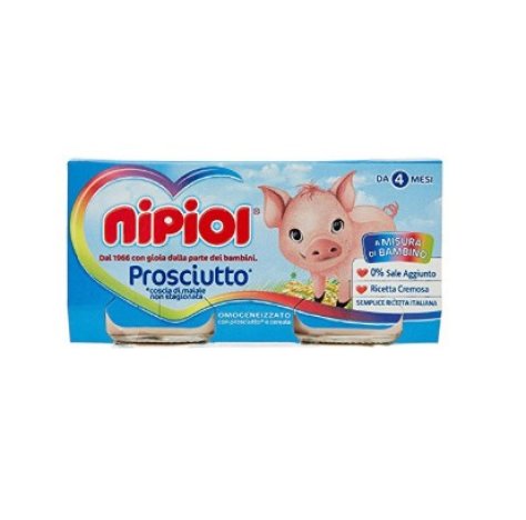 NIPIOL OMOGENIZZATO PROSCIUTTO 4+ MESI ( 2X80GR )  NIPIOL OMOGENIZZATO PROSCIUTTO 4+ MESI ( 2X80GR )