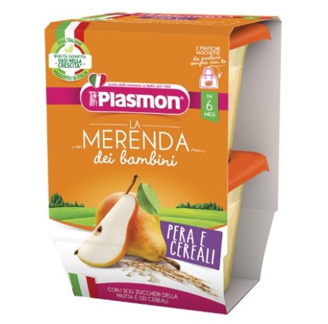 PLASMON LA MERENDA DEI BAMBINI - PERA E CEREALI , 6+ MESI 2X120GR