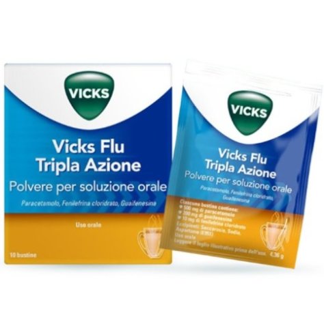 Vicks Flu Tripla A*os Polv10bs