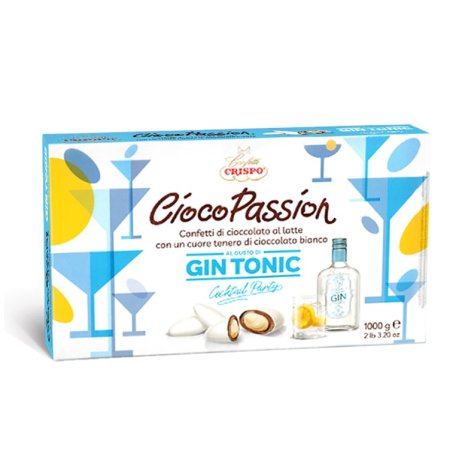 CRISPO CIOCOPASSION CONFETTI GUSTO GIN TONIC CON CIOCCOLATO LATTE E BIANCO - 1KG