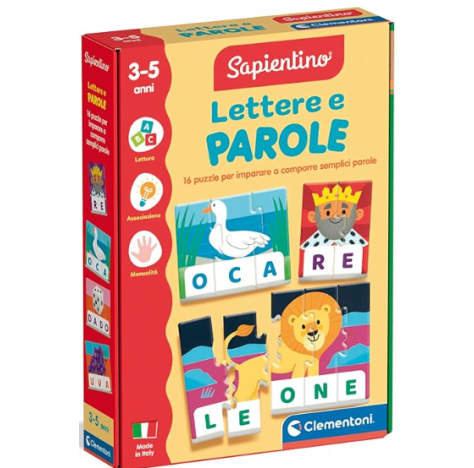 Clementoni Sapientino - Lettere e Parole, Gioco Educativo Bambini 3-5 Anni- 16845