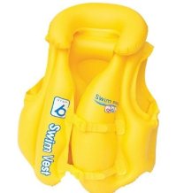 GIUBBOTTO SALVAGENTE GONFIABILE PER BAMBINO - 51X46 CM