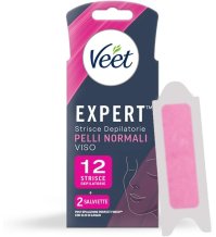 VEET EXPERT - STRISCE DEPILATORIE , PELLI SENSIBILI ( 12 pezzi + 2 salviettine post epilazine) VEET EXPERT - STRISCE DEPILATORIE , PELLI SENSIBILI ( 12 pezzi + 2 salviettine post epilazine)