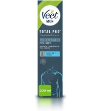 VEET MEN TOTAL PRO - CREMA DEPILATORIA UOMO  PETTO E CORPO , Pelli Normali 