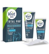 VEET MEN - KIT CREMA DEPILATORIA  TOTAL PRO PARTI INTIME 