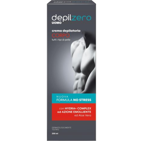 DEPILZERO UOMO - CREMA DEPILATORIA UOMO CON ALOE VERA , Corpo 