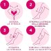 VEET PURE - STRISCE DEPILATORIE GAMBE E CORPO  ( 16 pezzi + 2 salviette post epilazione ) 