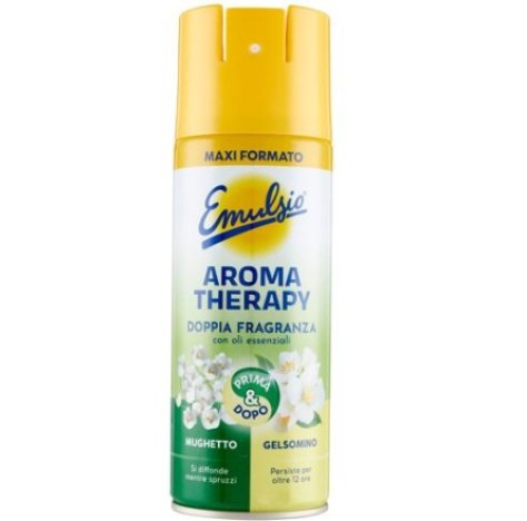 EMULSIO - SPRAY AMBIENTE MULTIUSO AROMA THERAPY , MUGHETTO E GELSOMINO 