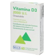 SELLA Srl Vitamina D3 60 compresse orosolubili
