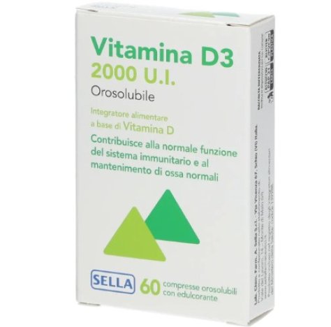 SELLA Srl Vitamina D3 60 compresse orosolubili
