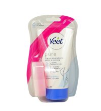VEET PURE - CREMA DEPILATORIA SOTTO LA DOCCIA + SPUGNETTA , per pelli sensibili