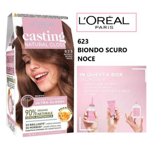 L'OREAL PARIS - CASTING NATURAL GLOSS , 623 Biondo -  Senza Ammoniaca