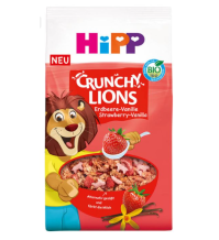 HIPP CRUNCHY MUESLI LIONS FRAGOLA E  VANIIGLIA 300GR