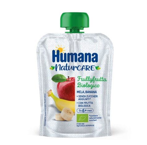 HUMANA NATURCARE - FRULLY FRUTTA BIOLOGICO , MELA BANANA  ( 6+ MESI) 