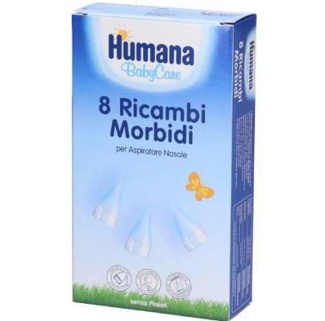 HUMANA BABY CARE - RICAMBI MORBIDI PER ASPIRATORE NASALE , 8 PEZZI 