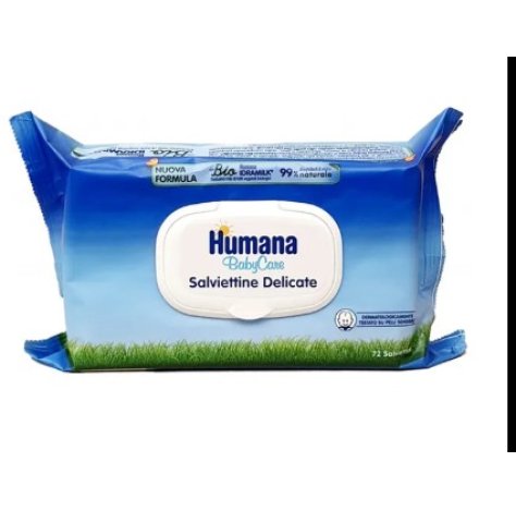 HUMANA BABY CARE - SALVIETTINE UMIDIFICATE DELICATE 72 PEZZI 