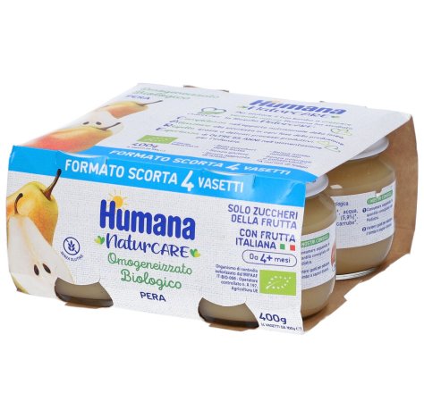 HUMANA OMOGENIZZATO BIOLOGICO , PERA 4X100 GR 