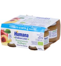 HUMANA OMOGENIZZATO BIOLOGICO , FRUTTA MISTA 4X100 GR 