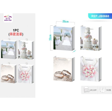 SHOPPER MATRIMONIO MISURA L 26x32x10 cm