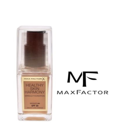 MAX FACTOR - FONDOTINTA LIQUIDO HEALTRY SKIN HARMORY , 80 Bronze