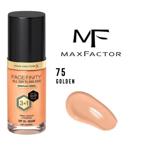 MAX FACTOR - FONDOTINTA LUQUIDO FACE FINITY , 75 Golden 