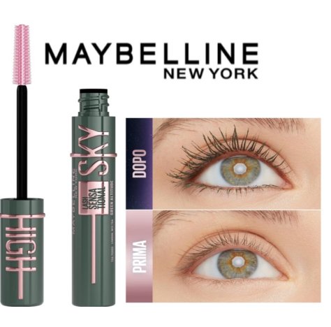 MAYBELLINE NEW YORK - MASCARA ALLUNGANTE VOLUMIZZANTE , Lash Sensational -  Green Altitude
