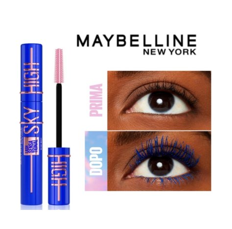 MAYBELLINE NEW YORK - MASCARA ALLUNGANTE VOLUMIZZANTE , Lash Sensational -  Blue Mist