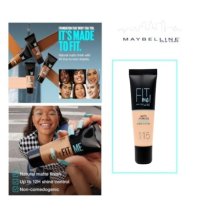 MAYBELLINE NEW YORK-FONDOTINTA FIT ME MATTE , 115 Ivory