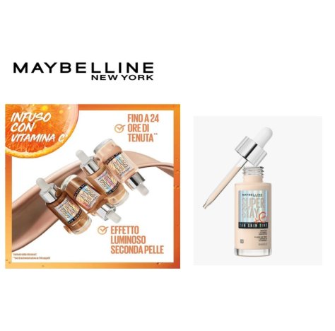 MAYBELLINE NEW YORK - FONDOTINTA SIERO SUPER STAY SKIN  24H con vitamina C , 03