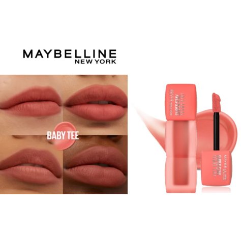 MAYBELLINE NEW YORK - TINTA LABBRA SUPER STAY TEDDY,   25 Baby Tee