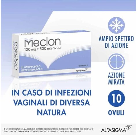 ALFASIGMA Spa Meclon 10 Ovuli vaginali ALFASIGMA Spa Meclon 10 Ovuli vaginali