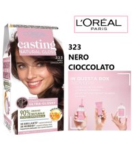 L'OREAL PARIS - CASTING NATURAL GLOSS ,   323 Nero Cioccolato -  Senza Ammoniaca