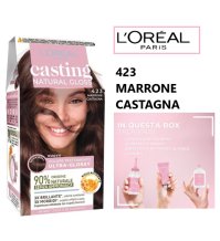 L'OREAL PARIS -CASTING NATURAL GLOSS , 423 Marrone - Senza Ammoniaca