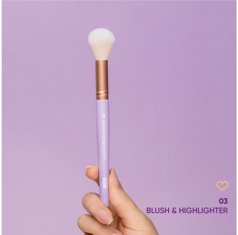 NEJHA - PENNELLO PROFESSIONALE MAKE-UP VISO , Blush & Highlighter Brush 03