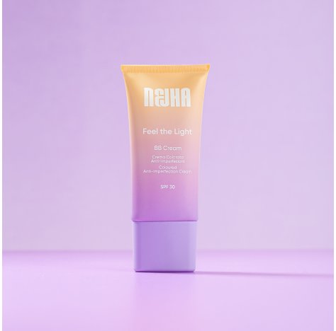 NEJHA - FEEL THE LIGHT BB CREAM , 02 Caramel