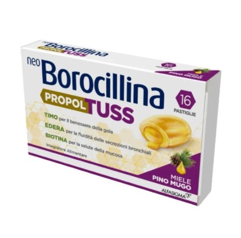 Neoborocillina Propoltuss Integratore per la Gola 16 Pastiglie