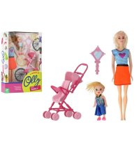 GLOBO - OLLY FASHION DOLL CON PASSEGGINO 