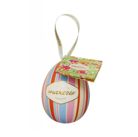 MAXTRIS UOVO DI LATTA CELESTE PASQUALE CON OVETTE MIX STAGNOLATE - 80 GR MAXTRIS UOVO DI LATTA CELESTE PASQUALE CON OVETTE MIX STAGNOLATE - 80 GR