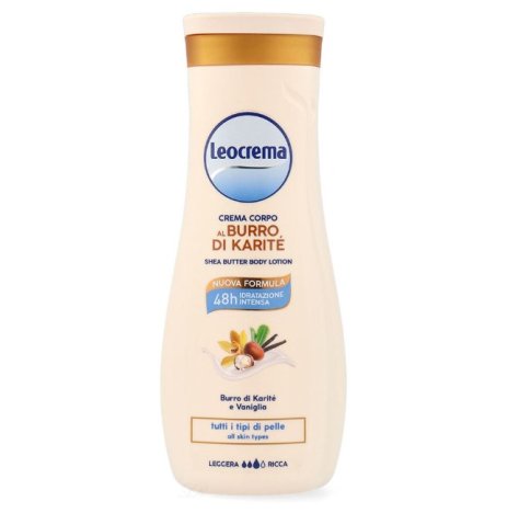 LEOCREMA - CREMA CORPO 48H AL BURRO DI KARITE' E VANIGLIA