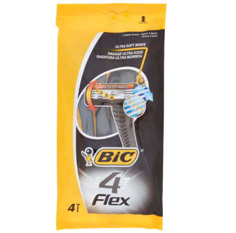 BIC - RASOIO USA E GETTA FLEX 4 PEZZI